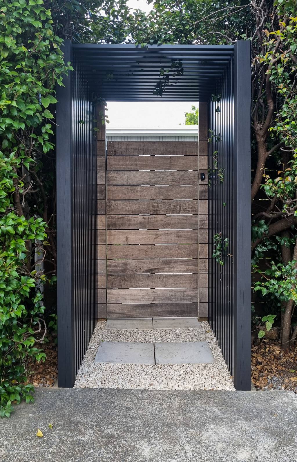 The garden entrance to Studio Human